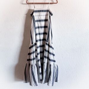 Carly Jean LA Striped Blue and White Maxi Dress